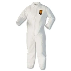 Sale A40 Coveralls - X-Large, White (25/Carton) Bib Overalls