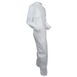 Sale A40 Coveralls - X-Large, White (25/Carton) Bib Overalls