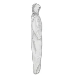 Sale A20 Elastic-Back, Cuff, and Ankles Hooded Coveralls - Quadruple Extra Large, White (20/Carton) Bib Overalls