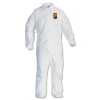 A40 Elastic-Cuff and Ankles Coveralls - 2X-Large, White (25/Carton) Bib Overalls