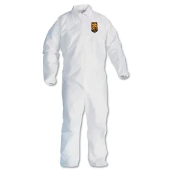 A40 Elastic-Cuff and Ankles Coveralls - 2X-Large, White (25/Carton) Bib Overalls