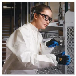 A40 Elastic-Cuff and Ankles Coveralls - 2X-Large, White (25/Carton) Bib Overalls