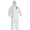 Online A40 Elastic-Cuff Ankle Hooded Coveralls - Triple Extra Large, White (25/Carton) Bib Overalls