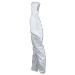 Online A40 Elastic-Cuff Ankle Hooded Coveralls - Triple Extra Large, White (25/Carton) Bib Overalls