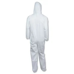 Online A40 Elastic-Cuff Ankle Hooded Coveralls - Triple Extra Large, White (25/Carton) Bib Overalls