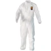 Best A20 Zip Front, Elastic-Back, Wrists, and Ankles Breathable Particle Protection Coveralls - Quadruple Extra Large, White (20/Carton) Bib Overalls
