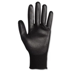 New EN388: 3131X 10 in. Long G40 Polyurethane Coated Gloves - Small, Black (60 Pairs/Carton) Work Gloves