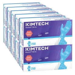 New Kimtech Element Nitrile Exam Gloves - X-Small, Blue (2500/Carton) Cleaning & Janitorial Supplies