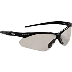 Best Nemesis Safety Glasses - Black Frame, Clear Anti-Fog Lens Eye Protection
