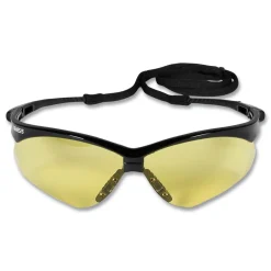 Best Nemesis Safety Glasses - Black Frame/Amber Lens Eye Protection
