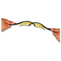 Best Nemesis Safety Glasses - Black Frame/Amber Lens Eye Protection