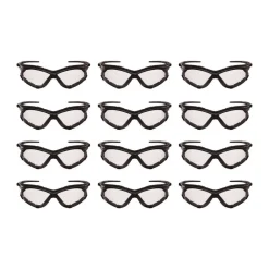 Online V30 Nemesi Foam Safety Glasses - Black Nylon Frame/Clear Polycarbonate Lens (12/Carton) Eye Protection