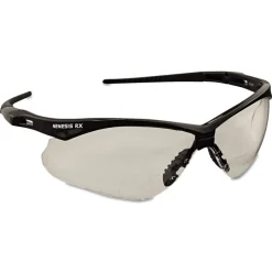 V60 Nemesis Rx Plus 2.0 Diopter Reader Safety Glasses - Black Frame/Clear Lens Eye Protection
