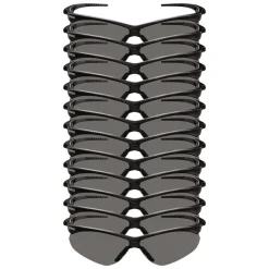 New V30 Nemesis VL Safety Glasses - Black Frame/Smoke Lens (12/Carton) Eye Protection