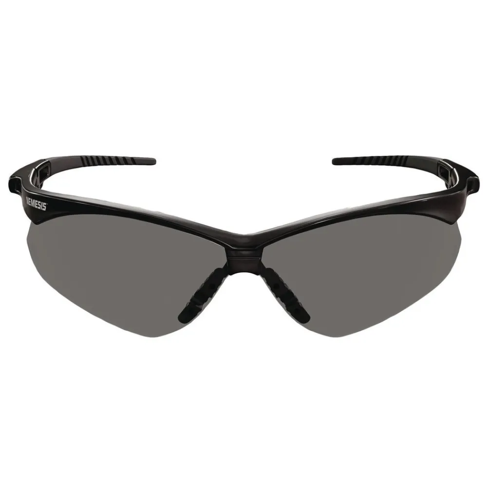 New V30 Nemesis VL Safety Glasses - Black Frame/Smoke Lens (12/Carton) Eye Protection