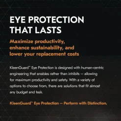 New V50 OTG Safety Eyewear - Black Frame/Clear Anti-Fog Lens Eye Protection