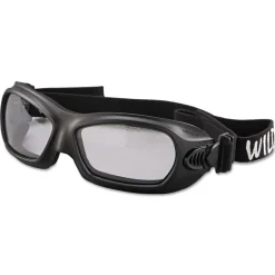 Clearance V80 WildCat Safety Goggles - Black Frame/Clear Lens Eye Protection