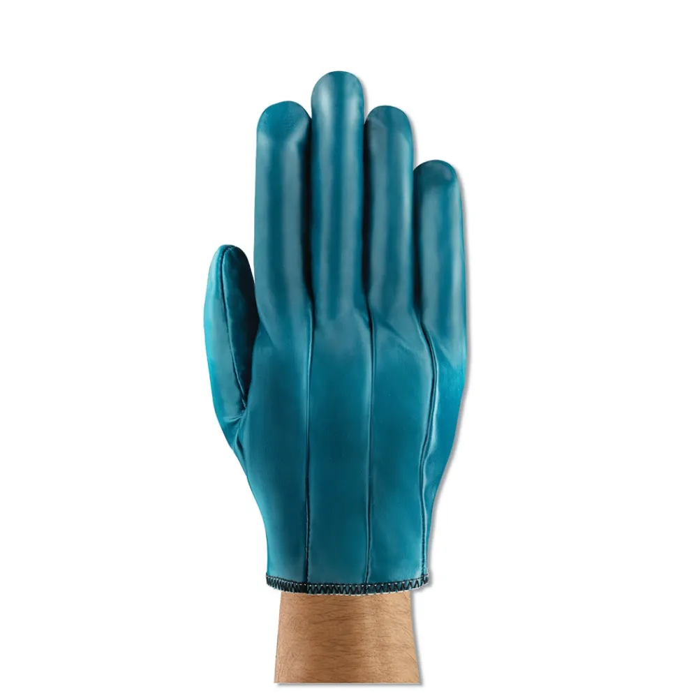 Clearance Size 7-1/2 Hynit Nitrile Gloves - Blue (1-Dozen) Cleaning & Janitorial Supplies