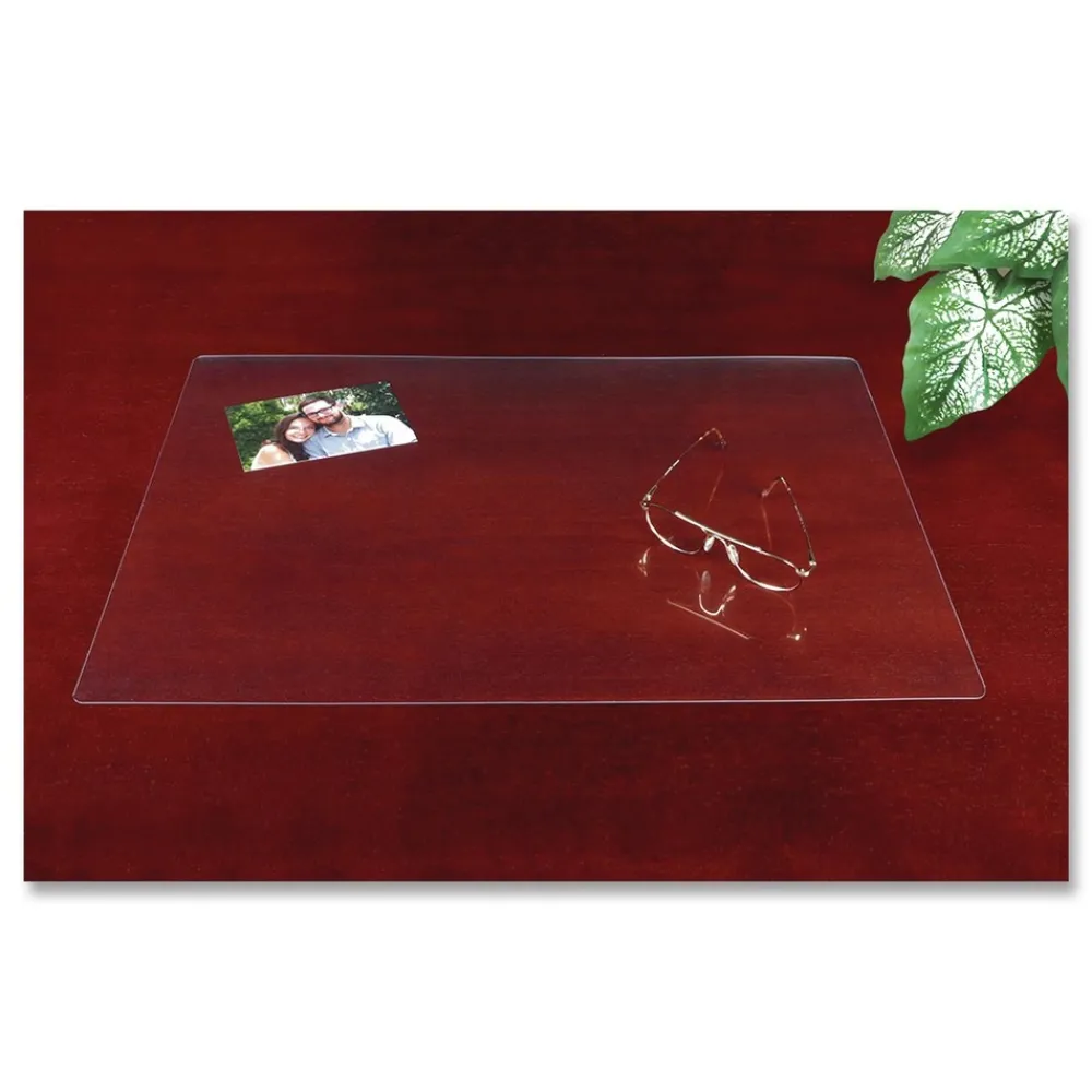 Eco-Clear 19 in. x 24 in. Desk Pad with Antimicrobial Protection - Clear Cleaning & Janitorial Supplies