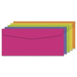Online Bulk Envelopes #10 Bankers Flap Gummed Closure Assorted Colors 200/Pack Mailing, Packing & Shipping