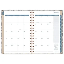 Best 8.5 in. x 5.5 in. 12-Month (Jan-Dec 2026) Elizabeth Weekly/Monthly Planner - Blue Cover Calendars & Planners