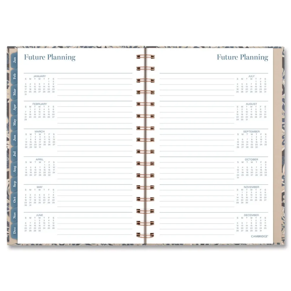 Best 8.5 in. x 5.5 in. 12-Month (Jan-Dec 2026) Elizabeth Weekly/Monthly Planner - Blue Cover Calendars & Planners