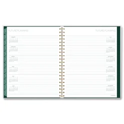 Sale 11 in. x 8.5 in. 12-Month (Jan-Dec 2026) Emerald Isle Weekly/Monthly Planner - Green Marbled Cover Paper & Printables