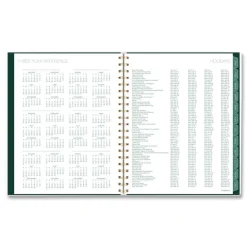 Sale 11 in. x 8.5 in. 12-Month (Jan-Dec 2026) Emerald Isle Weekly/Monthly Planner - Green Marbled Cover Paper & Printables