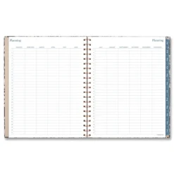 Clearance 11 in. x 8.5 in. 12-Month (Jan-Dec 2026) Elizabeth Weekly/Monthly Planner - Blue Cover Paper & Printables