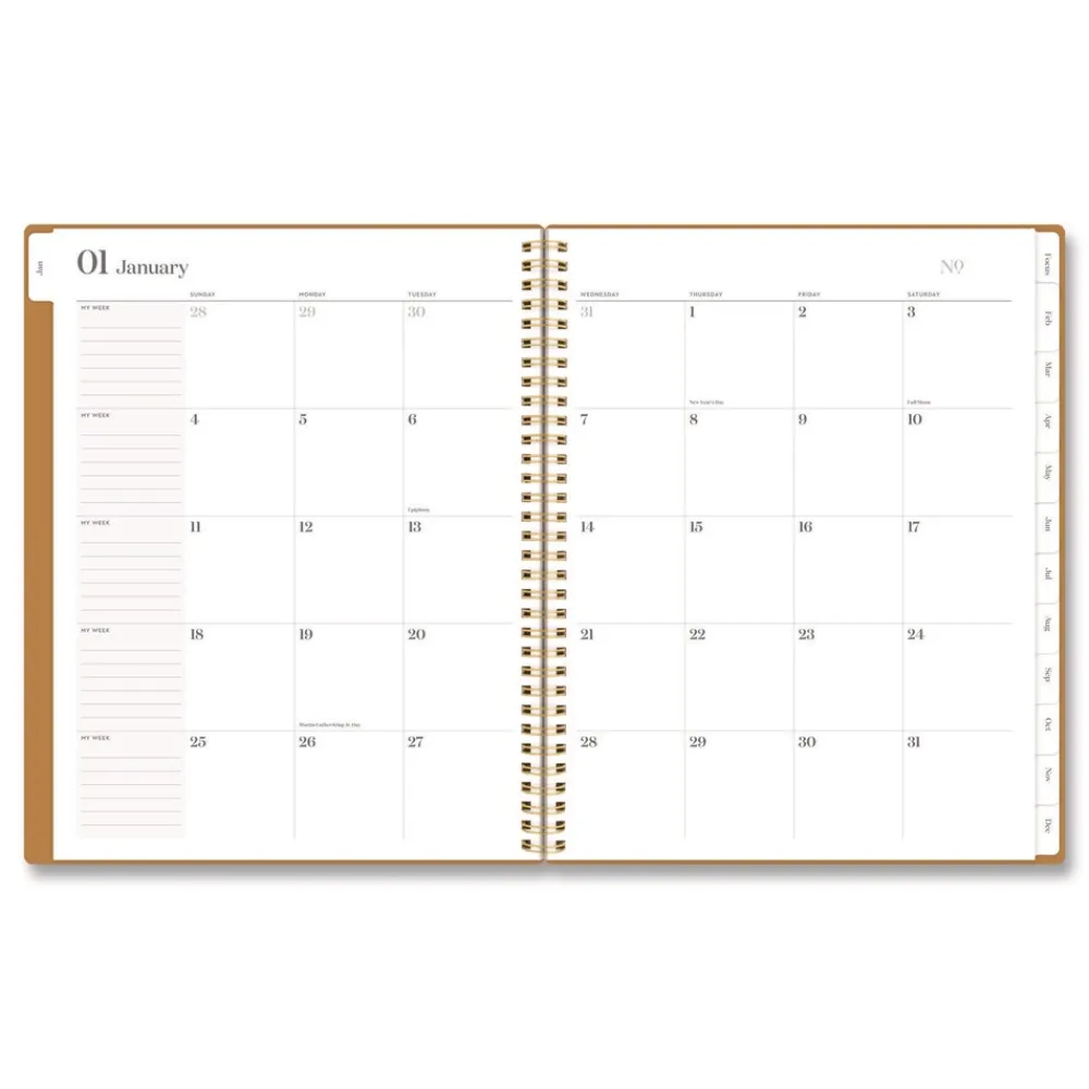 New 11 in. x 8.5 in. 12-Month (Jan-Dec): 2026 WorkStyle Weekly/Monthly Planner - Baked Clay Cover Paper & Printables