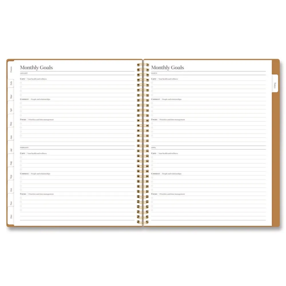 New 11 in. x 8.5 in. 12-Month (Jan-Dec): 2026 WorkStyle Weekly/Monthly Planner - Baked Clay Cover Paper & Printables