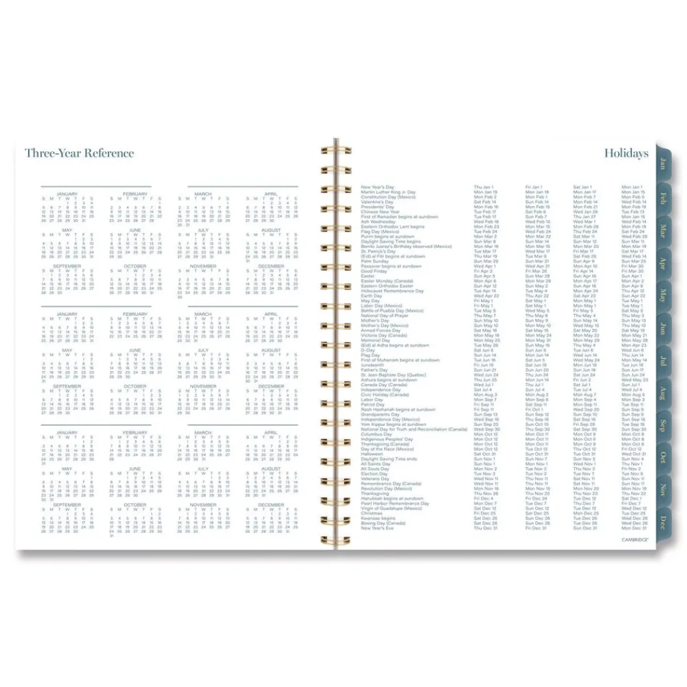 Hot 11 in. x 8.5 in. 12-Month (Jan-Dec 2026) Midnight Garden Weekly/Monthly Planner - Black/Pink/Green Cover Paper & Printables