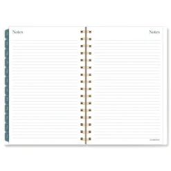 8.5 in. x 5.5 in. 12-Month (Jan-Dec 2026) Midnight Garden Weekly/Monthly Planner - Black/Pink/Green Cover Calendars & Planners