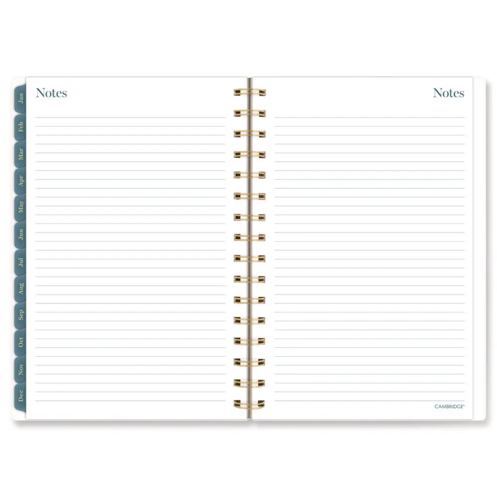 8.5 in. x 5.5 in. 12-Month (Jan-Dec 2026) Midnight Garden Weekly/Monthly Planner - Black/Pink/Green Cover Calendars & Planners