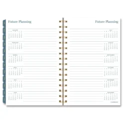 8.5 in. x 5.5 in. 12-Month (Jan-Dec 2026) Midnight Garden Weekly/Monthly Planner - Black/Pink/Green Cover Calendars & Planners