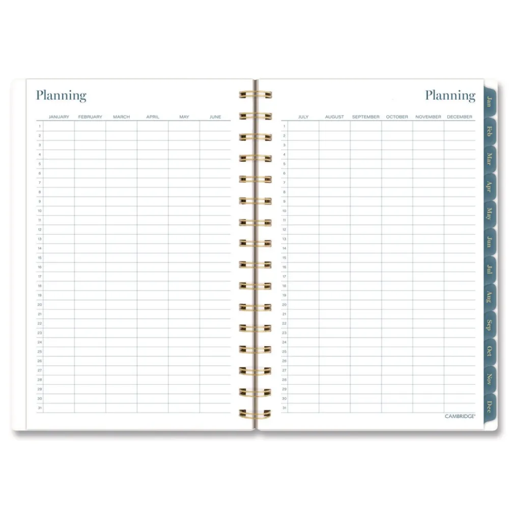 8.5 in. x 5.5 in. 12-Month (Jan-Dec 2026) Midnight Garden Weekly/Monthly Planner - Black/Pink/Green Cover Calendars & Planners