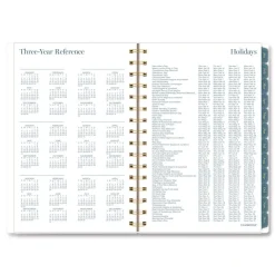 8.5 in. x 5.5 in. 12-Month (Jan-Dec 2026) Midnight Garden Weekly/Monthly Planner - Black/Pink/Green Cover Calendars & Planners