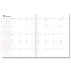 Hot 11 in. x 8.5 in. 12-Month (Jan-Dec 2026) WorkStyle Stitched Monthly Planner - Sunbaked Clay Cover Paper & Printables