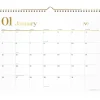 Sale WorkStyle 15 in. x 12 in. 12-Month (Jan to Dec) 2025 Monthly Wall Calendar - White/Gold Sheets Calendars & Planners