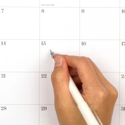 Sale WorkStyle 15 in. x 12 in. 12-Month (Jan to Dec) 2025 Monthly Wall Calendar - White/Gold Sheets Calendars & Planners