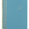 Best Workstyle 11 in. x 9.38 in. 12-Month (Jan to Dec) 2025 Geometric Artwork Weekly/Monthly Planner - Blue/Gold Cover Calendars & Planners
