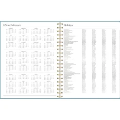 Best Workstyle 11 in. x 9.38 in. 12-Month (Jan to Dec) 2025 Geometric Artwork Weekly/Monthly Planner - Blue/Gold Cover Calendars & Planners