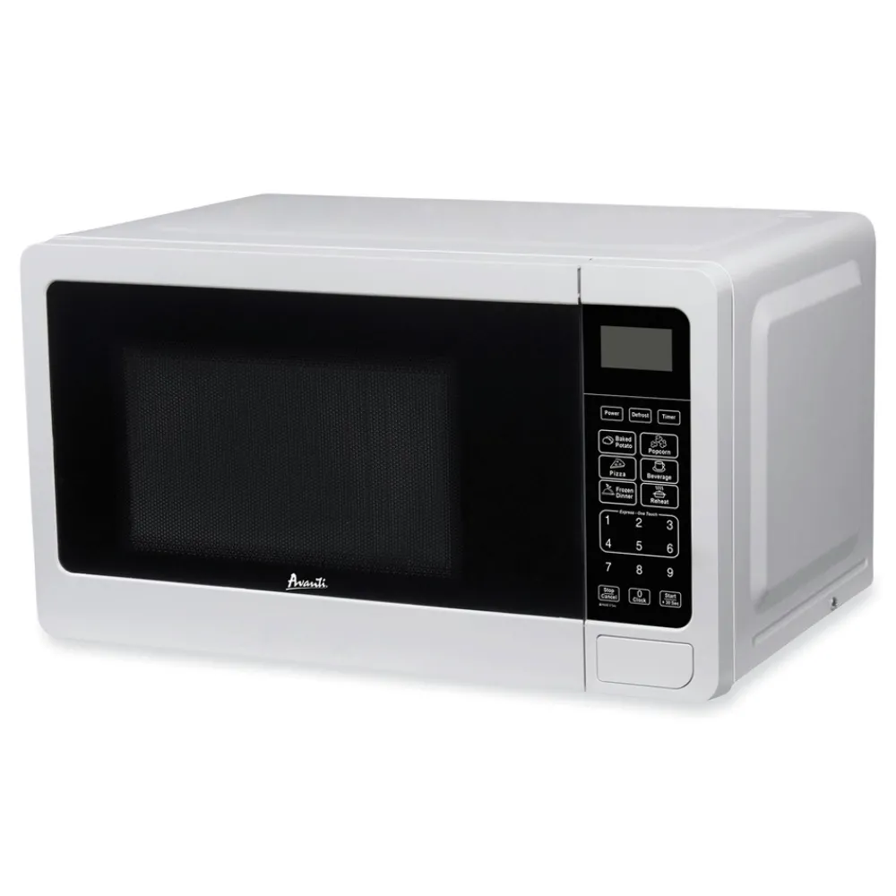 Discount 700 Watts 0.7 cu-ft. Microwave Oven - White Breakroom Supplies