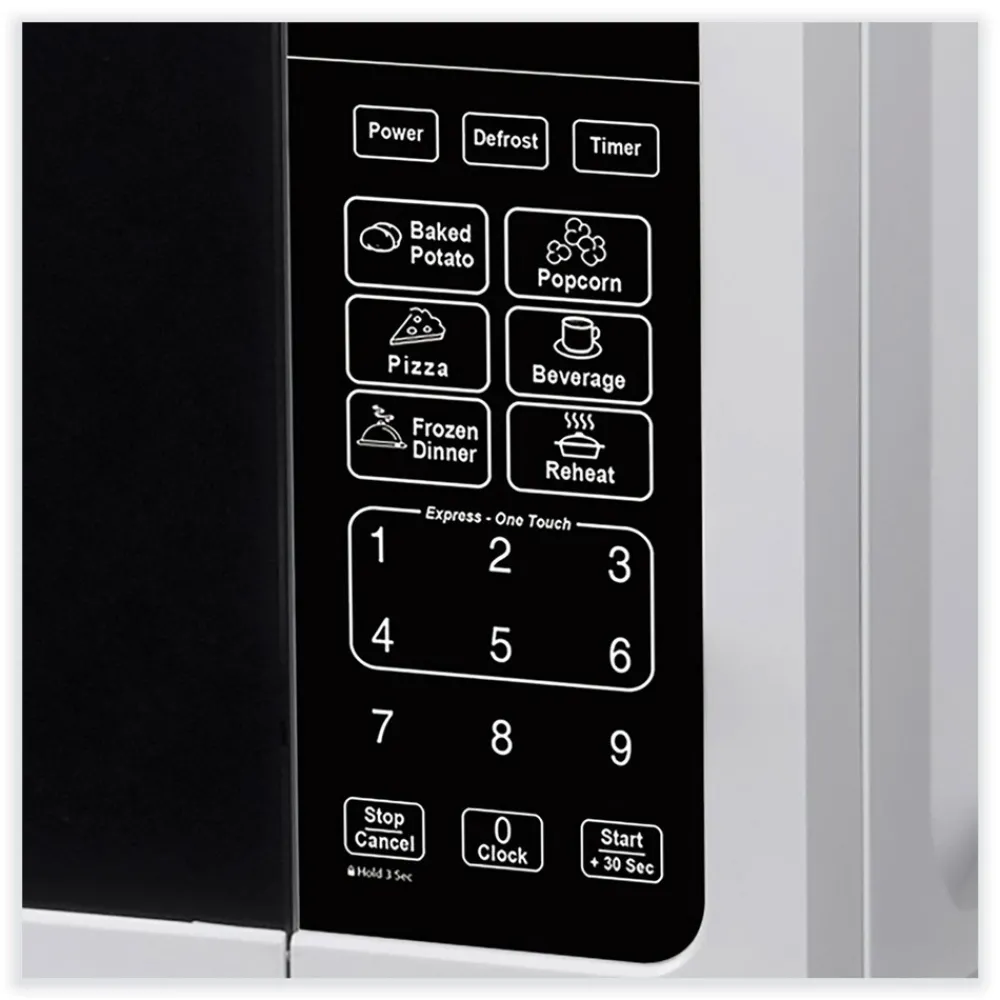 Discount 700 Watts 0.7 cu-ft. Microwave Oven - White Breakroom Supplies