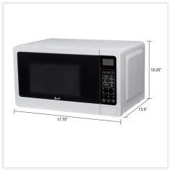 Discount 700 Watts 0.7 cu-ft. Microwave Oven - White Breakroom Supplies