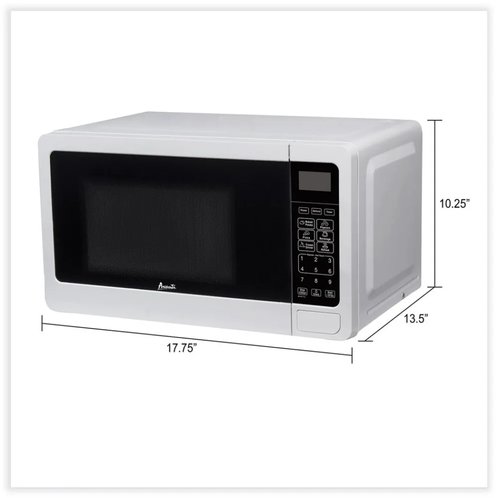 Discount 700 Watts 0.7 cu-ft. Microwave Oven - White Breakroom Supplies