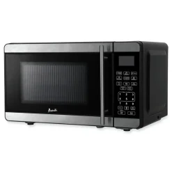 Discount MT7V3S 700 Watts 0.7 Cubic Foot Microwave Oven - Black/Stainless Steel Breakroom Supplies