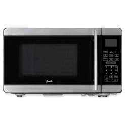 Discount MT7V3S 700 Watts 0.7 Cubic Foot Microwave Oven - Black/Stainless Steel Breakroom Supplies