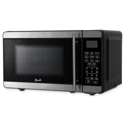 Discount MT7V3S 700 Watts 0.7 Cubic Foot Microwave Oven - Black/Stainless Steel Breakroom Supplies