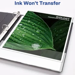 New 11 in. x 8.5 in. 3 Rings 3 in. Capacity Heavy-Duty View Binder with DuraHinge and Locking One Touch EZD Rings - White (4/Carton) Binders & Binding Supplies